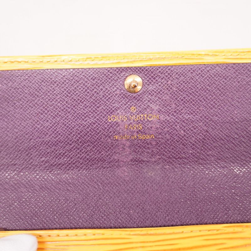 Louis Vuitton Epi Pochette Porte Monet Cles Di M63579 Jeanne Women's Long Wallet