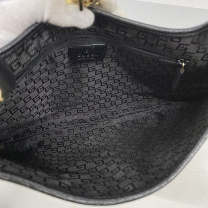 Gucci Handbag Bamboo Jackie 001 4060 Canvas Brown Black Chien Pan Gold Hardware