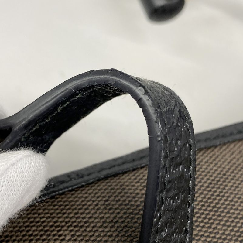 Gucci Handbag Bamboo Jackie 001 4060 Canvas Brown Black Chien Pan Gold Hardware