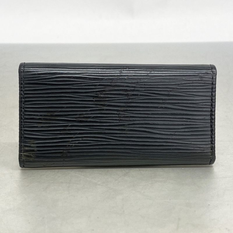 Louis Vuitton Key Case Epi Multicles 4 M63822 Noir Black Men Women Unisex