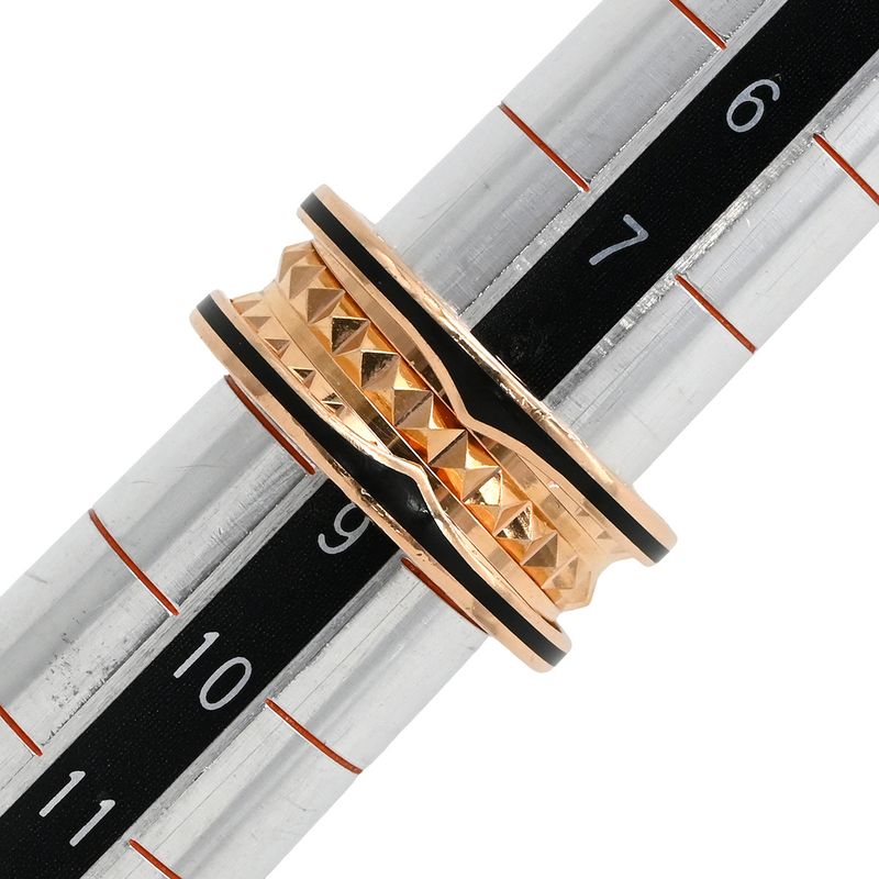 Bvlgari Bvlgari Ring B-Zero1 Rock B-Zero1 2 Band Ring 18k Pink Gold Ceramic