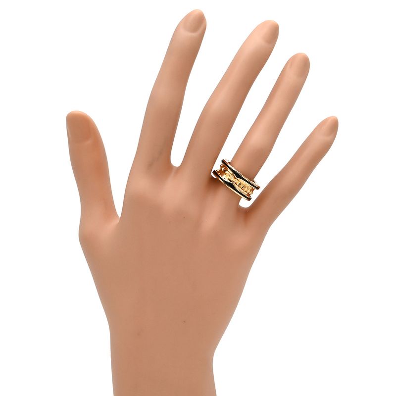 Bvlgari Bvlgari Ring B-Zero1 Rock B-Zero1 2 Band Ring 18k Pink Gold Ceramic