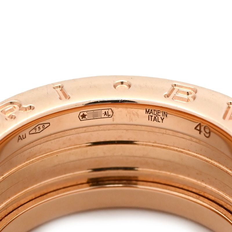 Bvlgari Bvlgari Ring B-Zero1 Rock B-Zero1 2 Band Ring 18k Pink Gold Ceramic