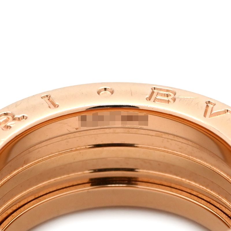Bvlgari Bvlgari Ring B-Zero1 Rock B-Zero1 2 Band Ring 18k Pink Gold Ceramic