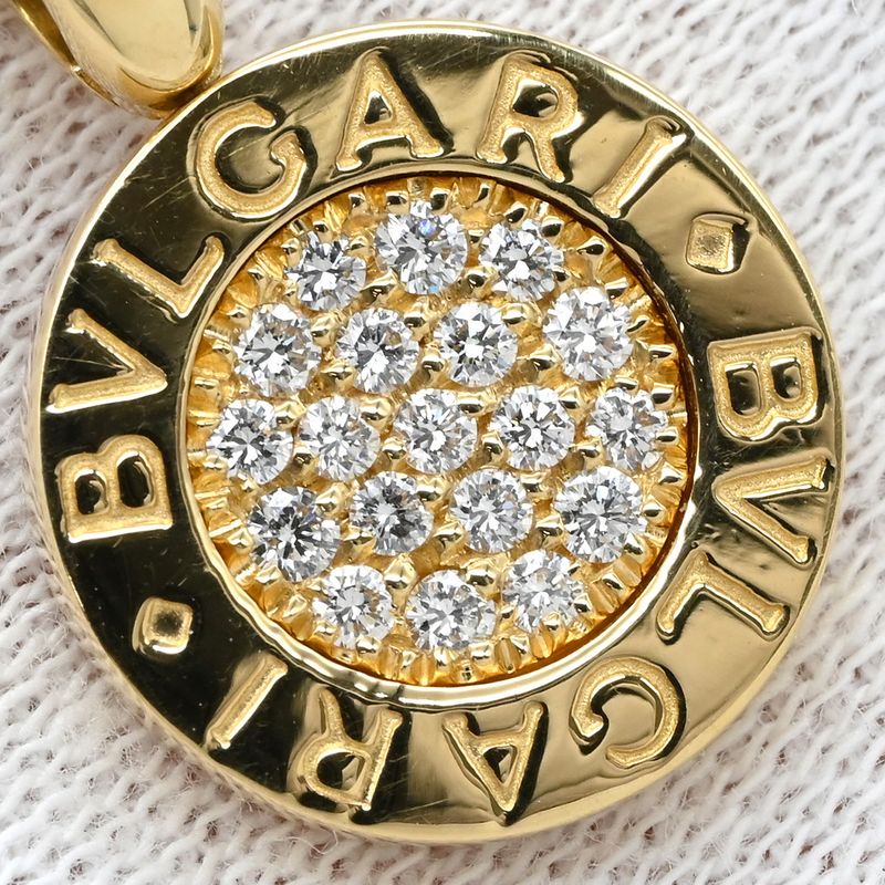 Bvlgari Bvlgari Necklace Bvlgari Pendant 18k Yellow Gold Diamond Yellow Gold