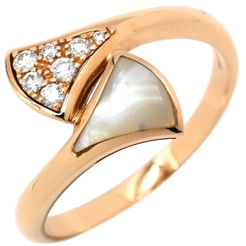 Bvlgari Bvlgari Ring Diva Dream 18k Pink Gold Diamond Mother of Pearl Pink Gold