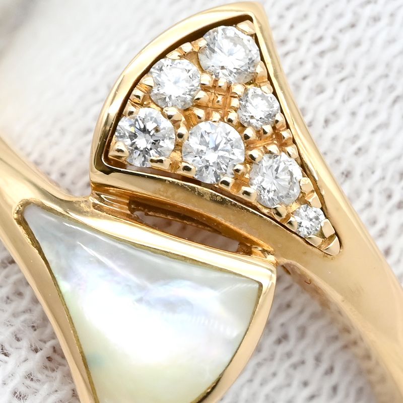 Bvlgari Bvlgari Ring Diva Dream 18k Pink Gold Diamond Mother of Pearl Pink Gold
