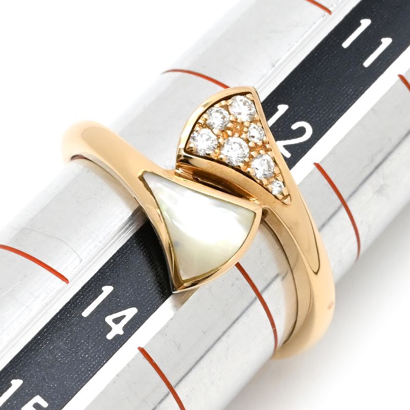 Bvlgari Bvlgari Ring Diva Dream 18k Pink Gold Diamond Mother of Pearl Pink Gold