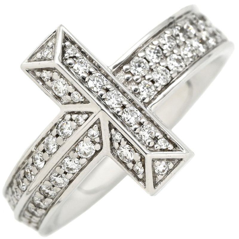 Tiffany & Co Tiffany & Co Ring T One Wide Diamond 18k White Gold Diamond White