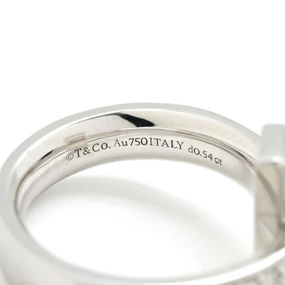 Tiffany & Co Tiffany & Co Ring T One Wide Diamond 18k White Gold Diamond White