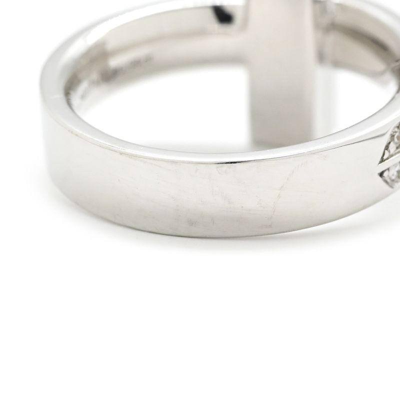 Tiffany & Co Tiffany & Co Ring T One Wide Diamond 18k White Gold Diamond White
