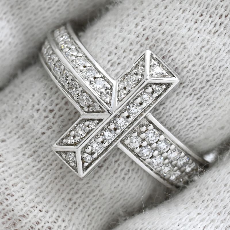 Tiffany & Co Tiffany & Co Ring T One Wide Diamond 18k White Gold Diamond White