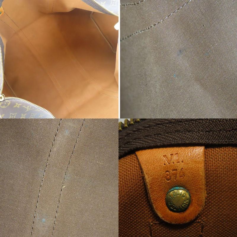 Louis Vuitton Keepall Bandoliere 50 M41416 Monogram Nubuck Brown 2WAY Crossbody
