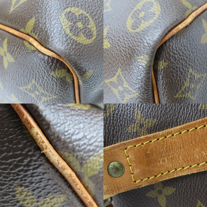 Louis Vuitton Keepall Bandoliere 50 M41416 Monogram Nubuck Brown 2WAY Crossbody