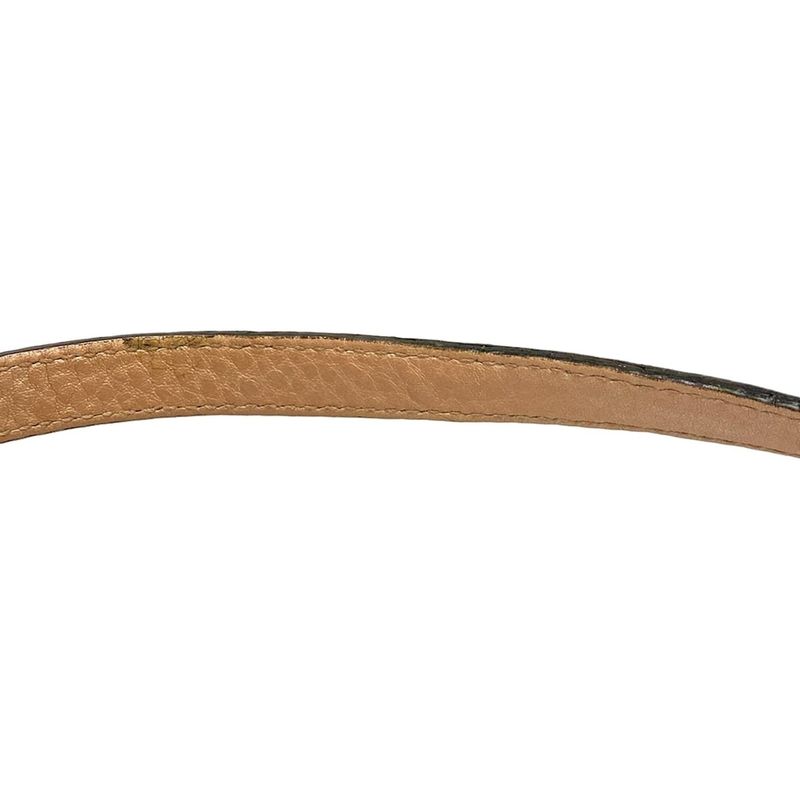 Gucci Shoulder Bag Soho 308364 Metallic Pink Tassels Leather