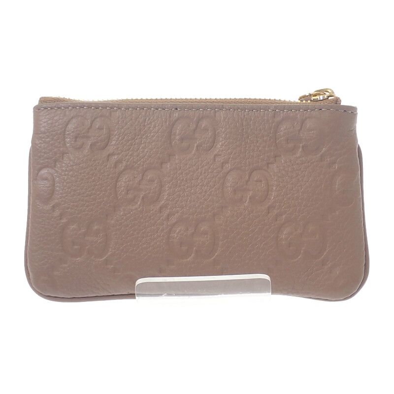 Gucci GG Emblem Key Pouch 815891 Aaeem 1523 Key Case Coin Purse GG Grain