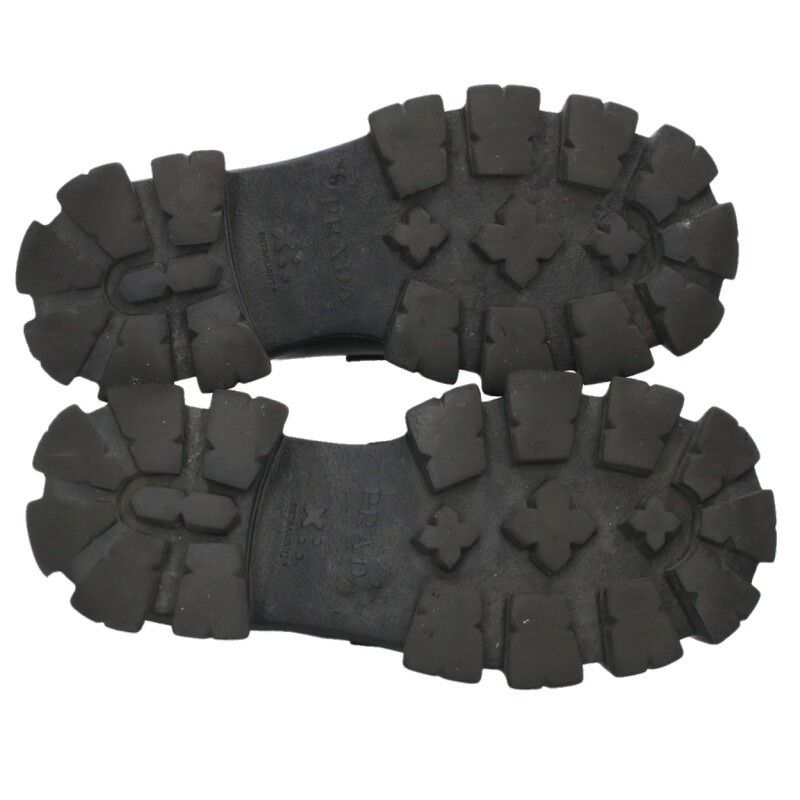 Prada 2de129 Monolith Triangle Plate Logo Loafer Men's 5.5