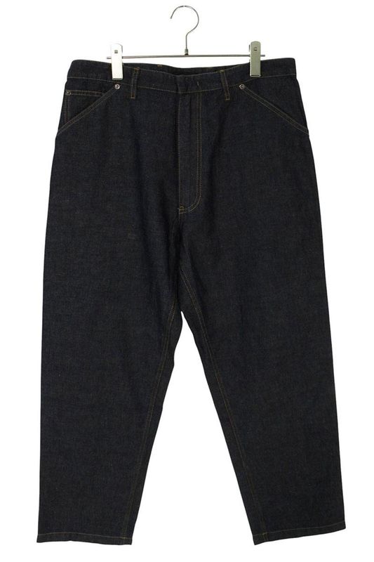 Prada Gep403 Back Triangle Plate Chien Bray Denim Pants Men's S