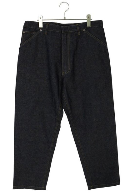 Prada Gep403 Back Triangle Plate Chien Bray Denim Pants Men's S