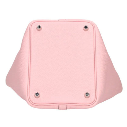 Hermes Picotin PM U Engraved Svhardware Rose Sakura Leather Handbag Ladies PM