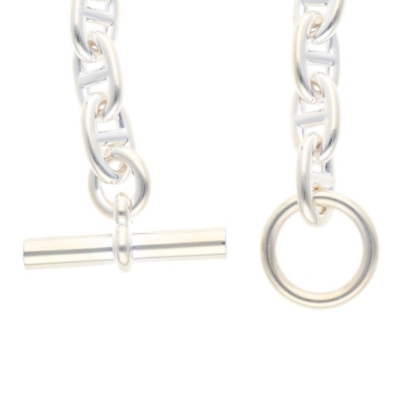 Hermes Chaine D'ancre MM Chaine D'ancre MM Silver Bracelet Men's 18link