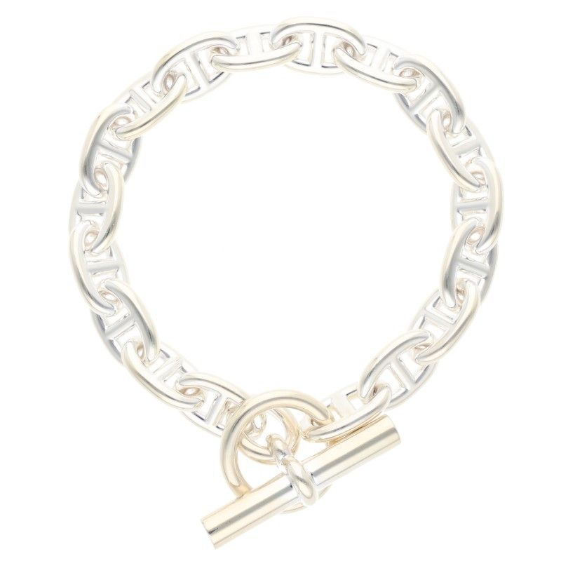 Hermes Chaine D'ancre MM Chaine D'ancre MM Silver Bracelet Men's 18link