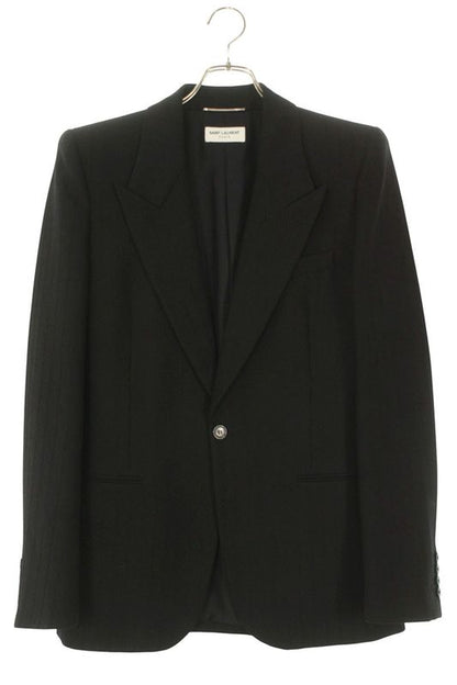 Saint Laurent Paris 749451 Y1h20 Chain Stripe Tailored Jacket Men's 46