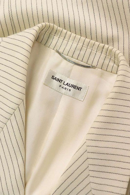 Saint Laurent Paris 684415 Y1e56 Double Breasted Jacket Men's 46