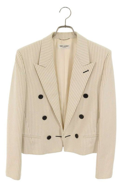 Saint Laurent Paris 684415 Y1e56 Double Breasted Jacket Men's 46