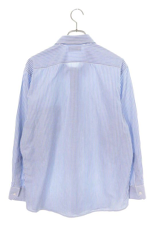 Celine 2c982724t Triomphe Striped Long Sleeve Shirt Men's 42