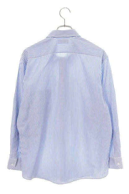 Celine 2c982724t Triomphe Striped Long Sleeve Shirt Men's 42