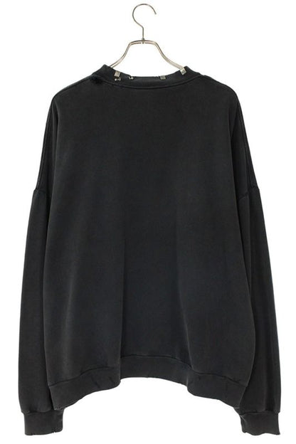 Balenciaga 23AW 762718 Tpvd9 Earrings Crew Neck Vintage Finish Sweatshirt Men 1