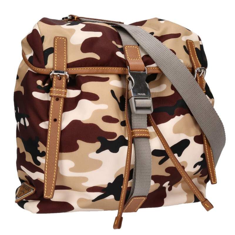 Prada Tessuto Camoufl 2vl028 Moflage Pattern 2way Shoulder Bag For Men