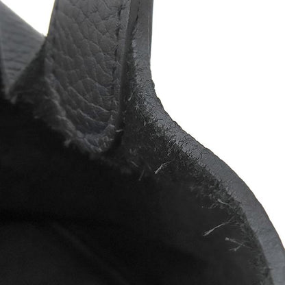 Hermes Handbag Picotin Lock MM Taurillon Clemence Black Gold Hardware Black