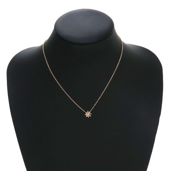 Christian Dior Etoile De Vents Diamond Necklace [none Fee Gift Wrapping] [grade