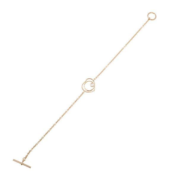 Hermes Vertige Coeur Bracelet / Diamond 1P [none Fee Gift [grade A