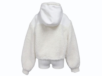 Prada Sports Cropped Double Fleece Jacket White XS — view 2