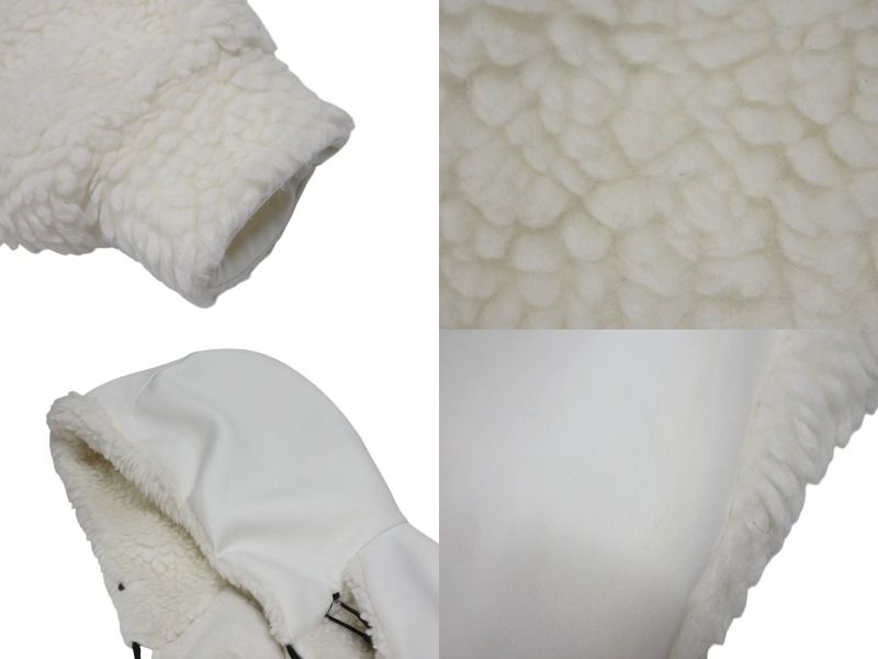 Prada Sports Cropped Double Fleece Jacket White XS — view 8
