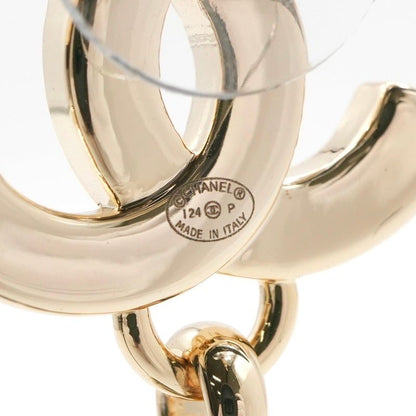 Chanel Earrings Earring Gold Coco Mark Rhinestone