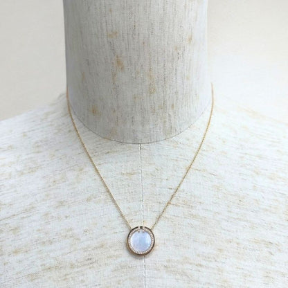 Tiffany & Co Mother of Pearl Diamond Necklace