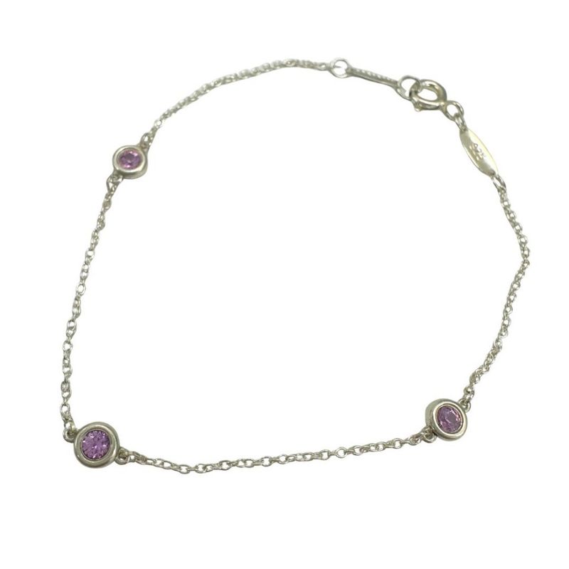 Tiffany & Co 3 P Pink Sapphire Bracelet