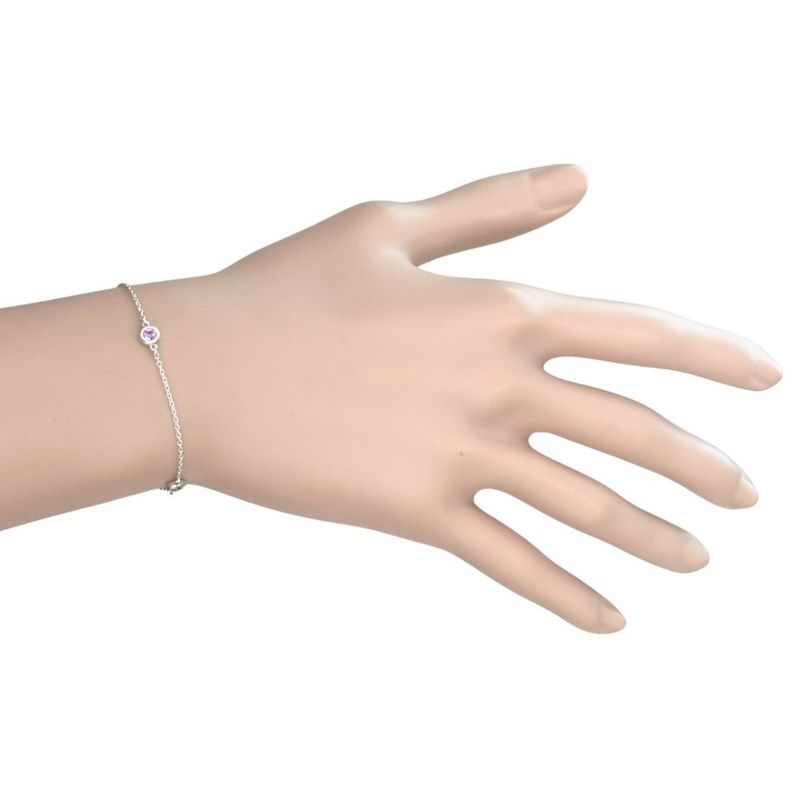Tiffany & Co 3 P Pink Sapphire Bracelet