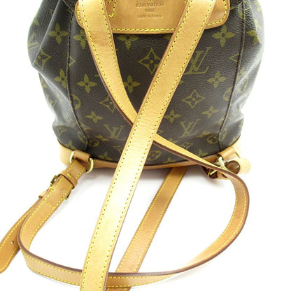 Louis Vuitton Montsouris mm M51136 Monogram Women's Backpack Daypack Brown