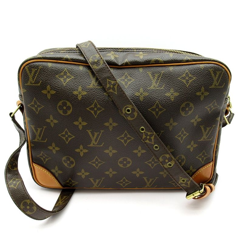 Louis Vuitton Nair M45244 Monogram Women's Shoulder Bag Brown Excellent