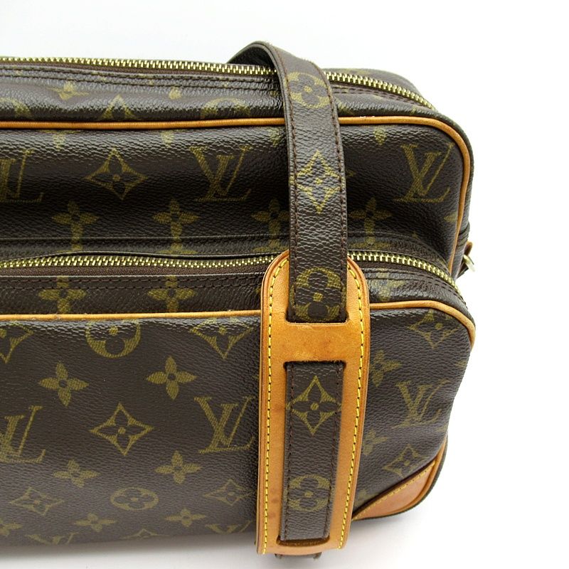 Louis Vuitton Nair M45244 Monogram Women's Shoulder Bag Brown Excellent