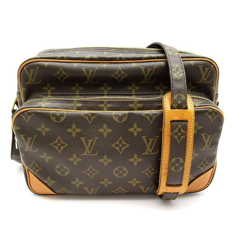 Louis Vuitton Nair M45244 Monogram Women's Shoulder Bag Brown Excellent