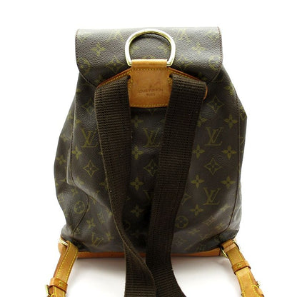 Louis Vuitton Montsouris GM M51135 Monogram Women's Backpack Daypack Brown