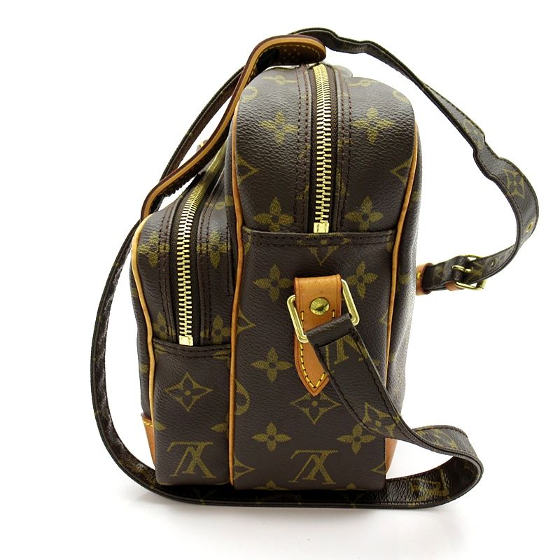 Louis Vuitton Nair M45244 Monogram Women's Shoulder Bag Brown Excellent