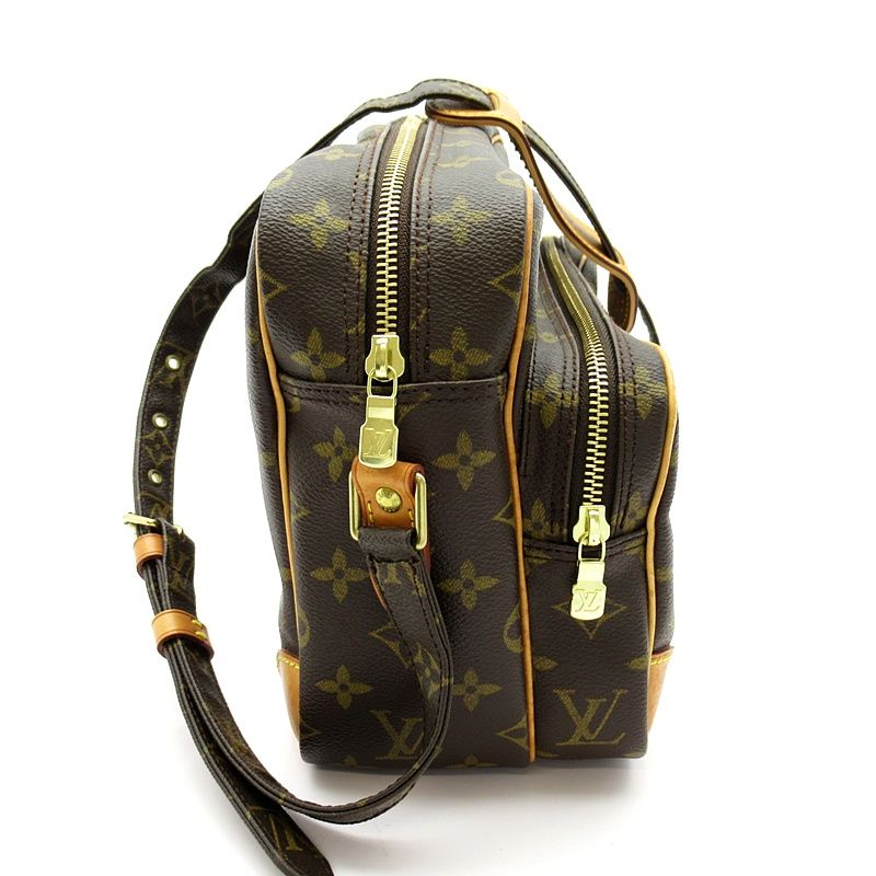 Louis Vuitton Nair M45244 Monogram Women's Shoulder Bag Brown Excellent