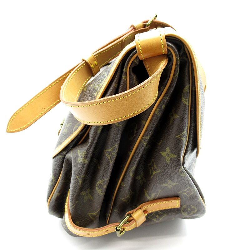 Louis Vuitton Someur 35 M42254 Monogram Women's Shoulder Bag Brown Excellent